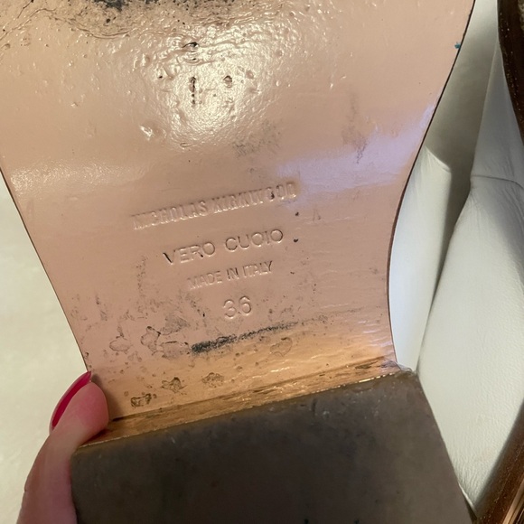 Beautiful Nicholas Kirkwood slip-on Sandals with pearl heel. Made in Italy - Picture 13 of 15